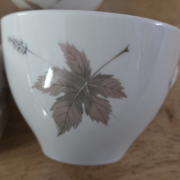 Royal Doulton Tumbling Leaves 8pc Tea Set Organic Warm Minimalist - Picture 7 of 8